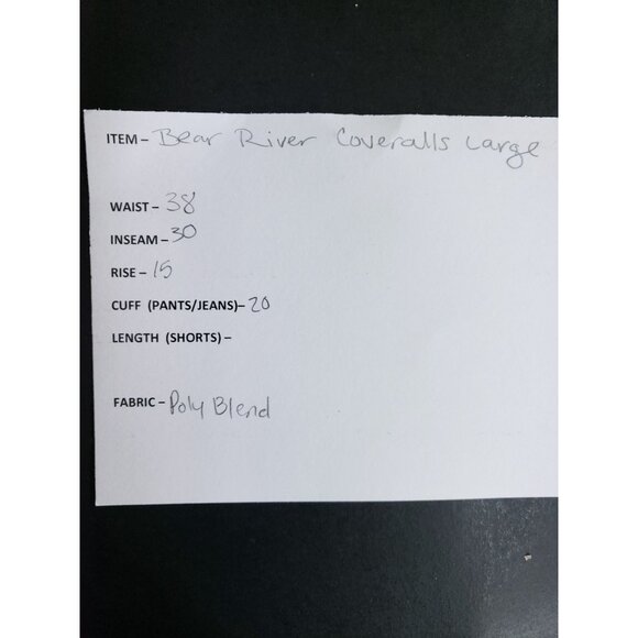 Bear River Insulated Coveralls Mens Large Brown Twill Workwear With Zipper - Picture 10 of 10